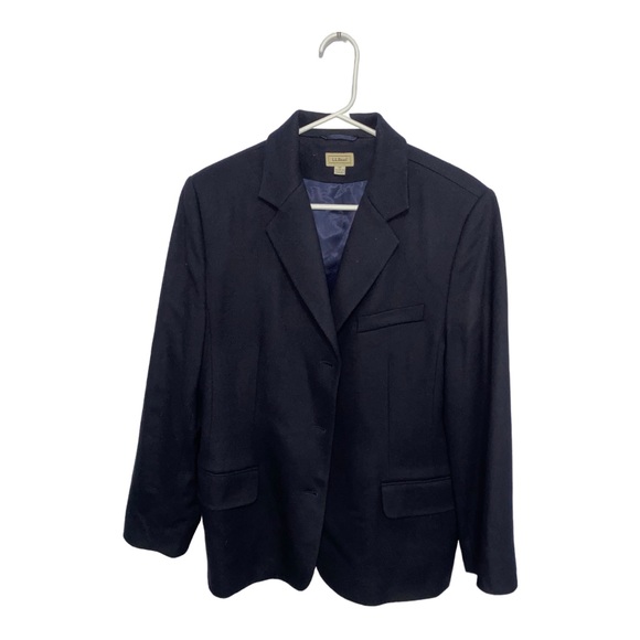 L.L. Bean Jackets & Blazers - LL Bean Womens Navy Blue Wool Cashmere Blend Blazer | Size 16P